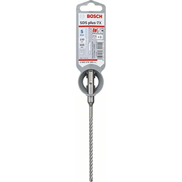 Bosch Professional Hammerbohrer SDS Plus-7X (für Beton und Mauerwerk, 5 x 100 x 165 mm, Zubehör Bohrhammer) – Bild 3