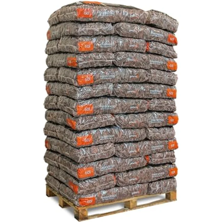 GALAMIO Pinienrinde Grob, 25-40mm Rindenmulch aus Mittelmeerkiefer, 2340l auf Palette, umweltfreundlich und dekorativ für Garten und Terrarium – Bild 2
