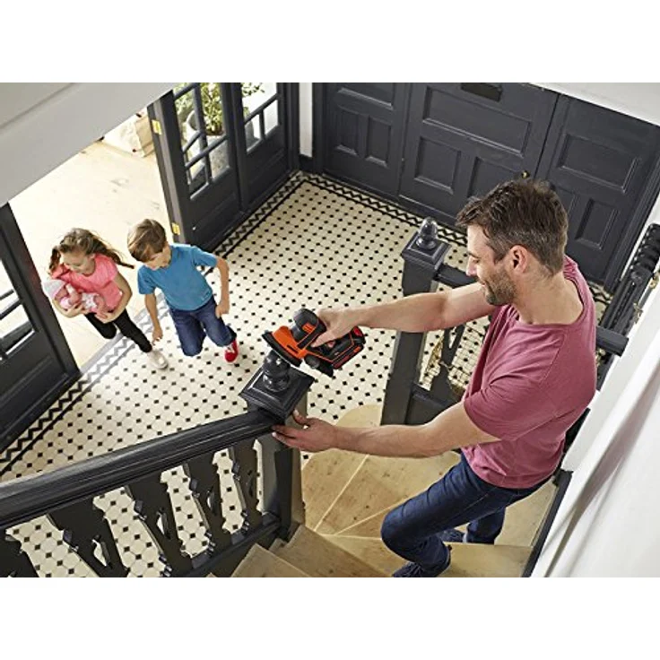 Black+Decker Akku-Dreieckschleifer Mouse ( 1.5 Ah, inklusive 400 mA Ladegerät, Fingerschleifer-Aufsatz, 27 W, 18 V) BDCDS18 – Bild 6
