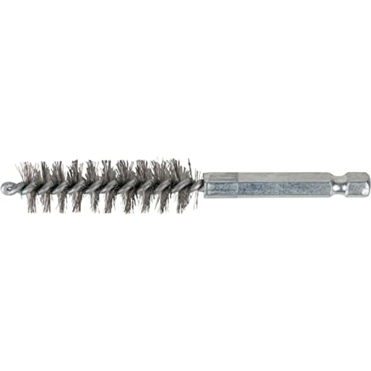 KSTOOLS 1/4' Stahl Bürste Ø 17mm, Schleifbürste mit 100mm Gesamtlänge und 17g Gewicht