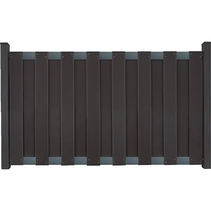 GroJa Steckzaun 180 x 90 cm, Sichtschutz Zaun in Anthrazit (Querr. DB703), vormontierte Fertigelemente