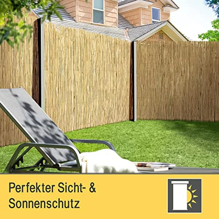 Sol Royal SolVision S36 Sichtschutzmatte Schilf 100cm, 600cm – Bild 3