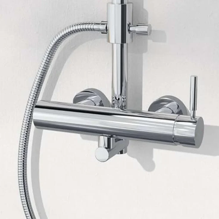 Steinberg 100 - Brauseset mit Armatur, Durchmesser 200 mm, verchromt, Easy-Clean-Technologie – Bild 3