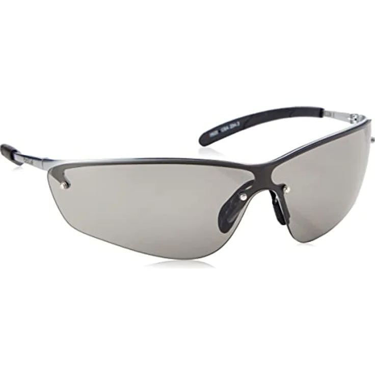 BollÃ© Silium Schutzbrille, Sichtscheibe Grau, Rahmen u. Bügel: Metall, EN 166 – Bild 2