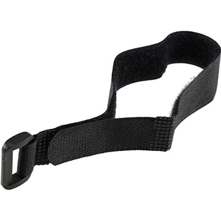 Kabelbinder Klettband Klettverschluss mit Öse | 30cm lang 2cm breit I Sicheres Verstauen von Kabel und Leitungen I 5er Pack Schwarz – Bild 2