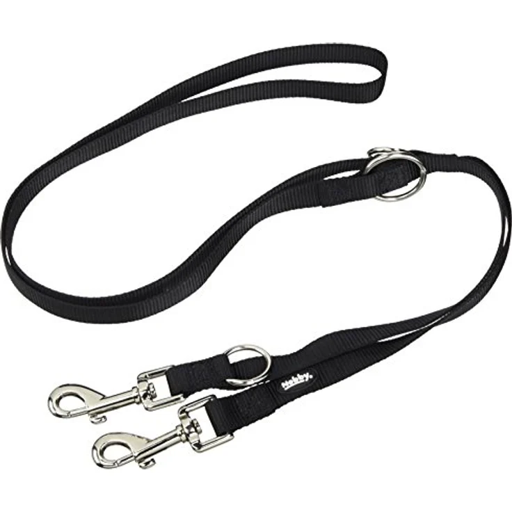 Nobby Führleine Classic, schwarz L: 200 cm, B: 20 mm, 1 Stück – Bild 1