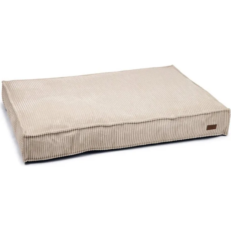 Designed By Lotte Hundekissen Ribbed hellgrau, Polyester, Flockenfüllung, maschinenwaschbar