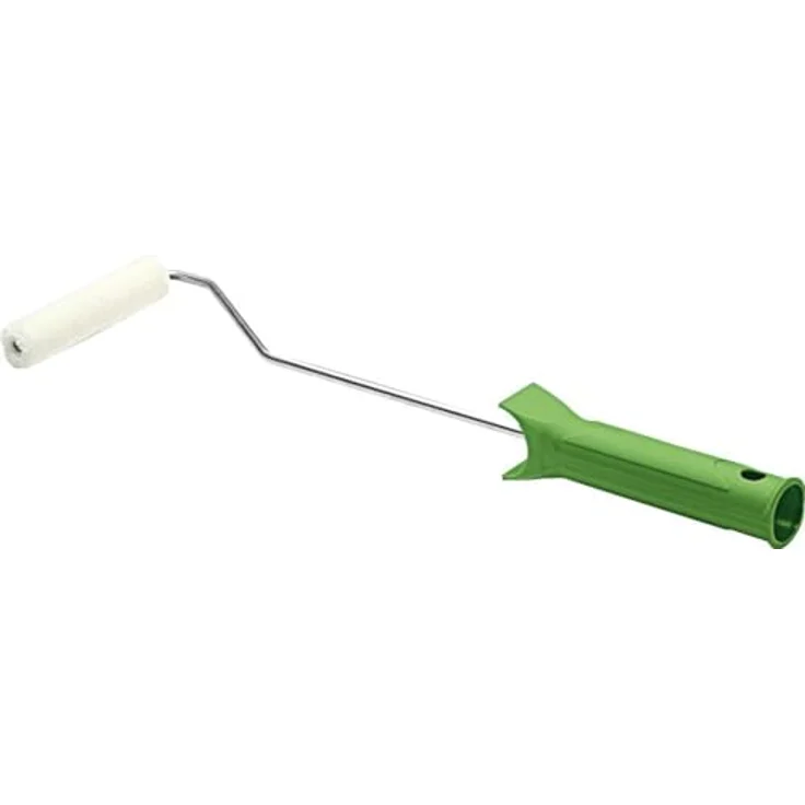 Nölle Lackierwalze Velour 10 cm mit Bügel, lösemittelbeständig und verzinktem Steckbügel – Bild 1