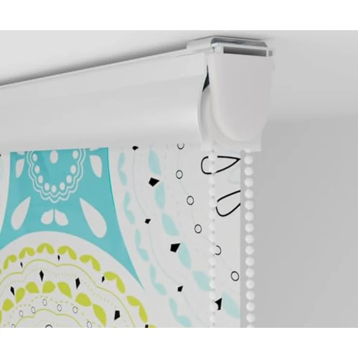 vidaXL Duschrollo mit Kassette 60x240 cm, wasserfestes PEVA, mit Kettenverbinder und Aluminiumoberfolie – Bild 8