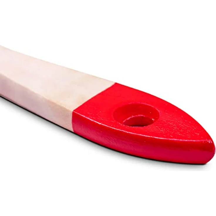 M7 3er-Set Flachpinsel 3/4 "1,5" 1 "Serie 01 für Renovierungsanstricharbeiten mit Farben und Lacken Gleichmäßige Deckkraft Naturborsten Rot – Bild 5