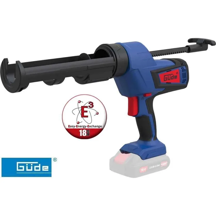Güde Akku-Kartuschenpistole SP 18-0, 18V - E³ Akkusystem, handlich, 6-fach einstellbare Vorschubgeschwindigkeit
