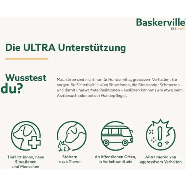 Nobby Company of Animals Baskerville Ultra Muzzle Size 5 - Preisvergleich – Bild 3