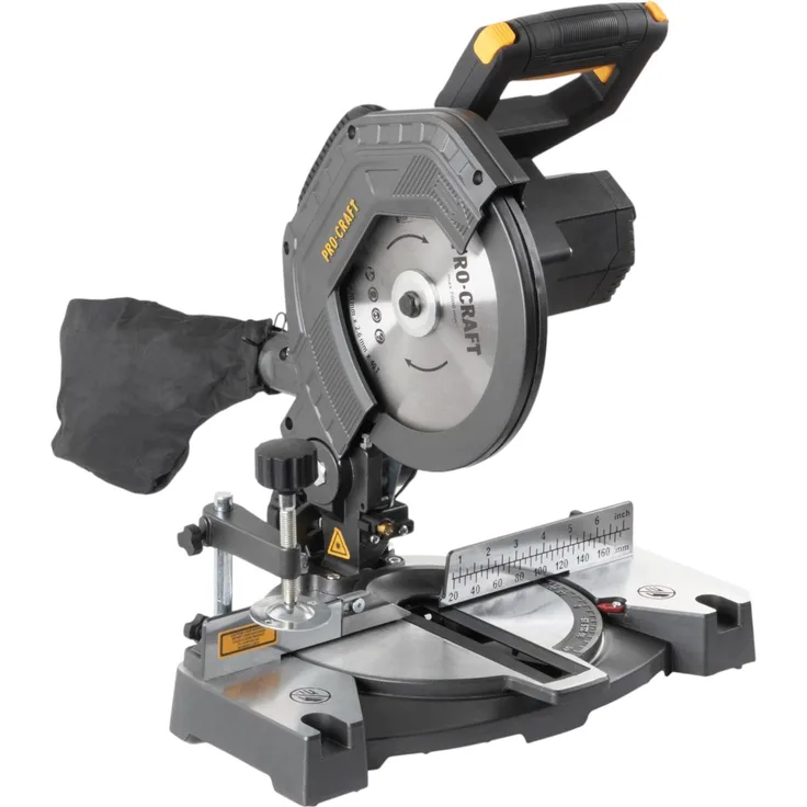 Procraft PGS20bb, Akku Kappsäge 20 V, 210 mm Brushless, mit Laserführung und drehzahlverstellbarem Motor, Solo-Version ohne Akku und Ladegerät