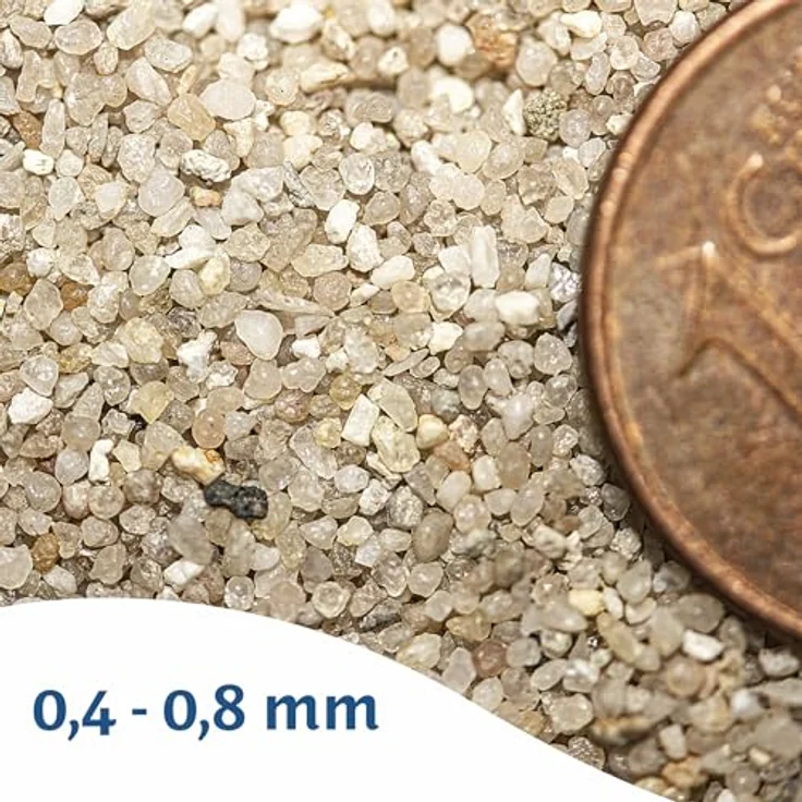 Min2C 25kg Filtersand Körnung 0.4-0.8mm Poolfilter Teichfilter Quarzsand für Sandfilteranlagen Feuergetrocknet - A&g-heute – Bild 5