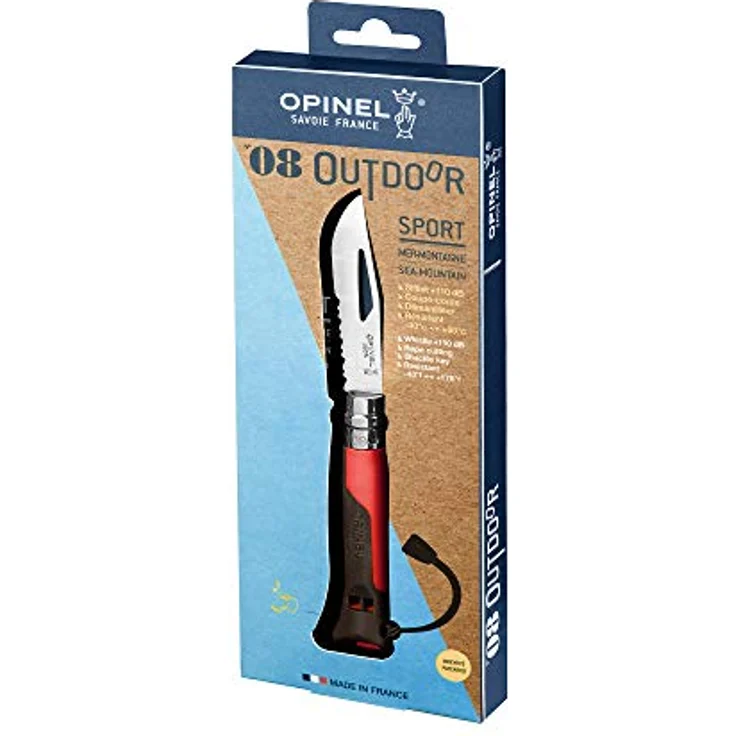 Opinel Taschenmesser No. 08 Outdoor rot – Bild 6