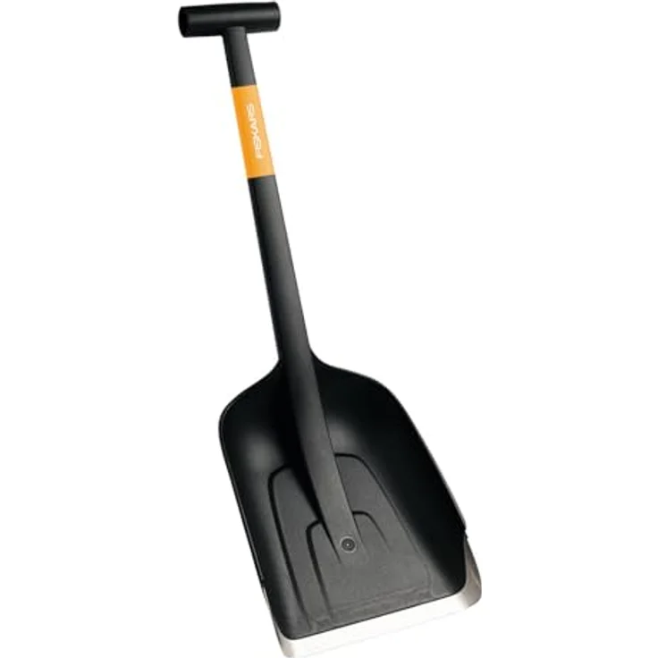 Fiskars Autoschaufel Schild-B.217mm H.240mm T-Griff, leicht und kompakt mit Stahlkante für Schnee und Eis – Bild 3