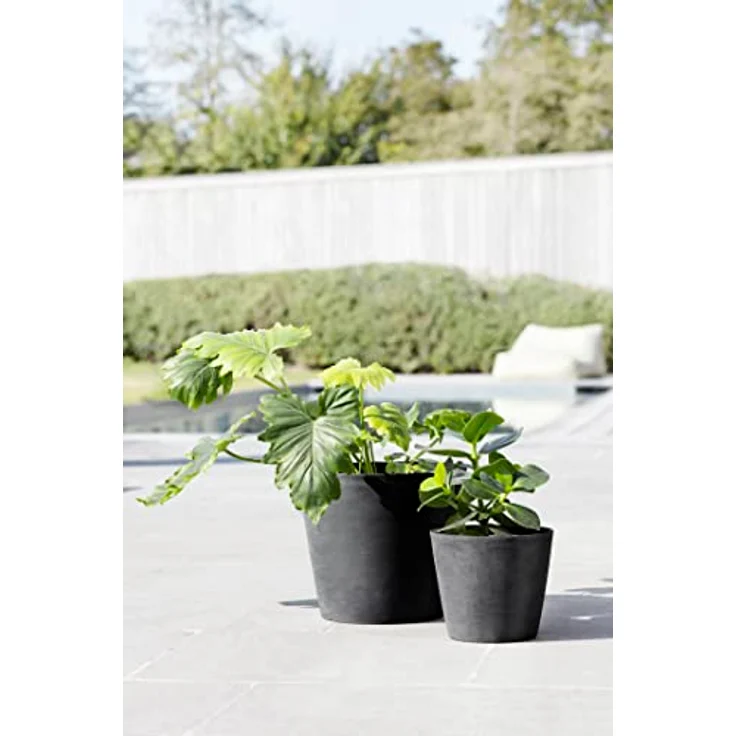 ECOPOTS | Blumentopf Gross | Amsterdam | 30 cm Durchmesser | anthrazit | Übertopf groß | Plant Pot | Flower Pot | 30 cm (Durchmesser) x 26,3 cm (Höhe) – Bild 3