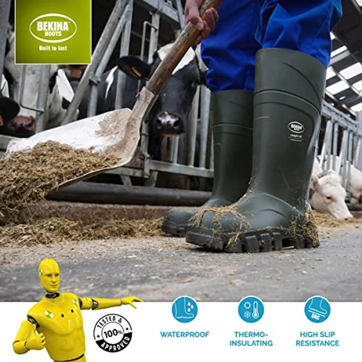 Kerbl Bekina Steplite XCI Winter, Sicherheitsstiefel S5, metallfreier Zehenschutz, rutschhemmend, bis -40 °C, Größe 44 – Bild 3