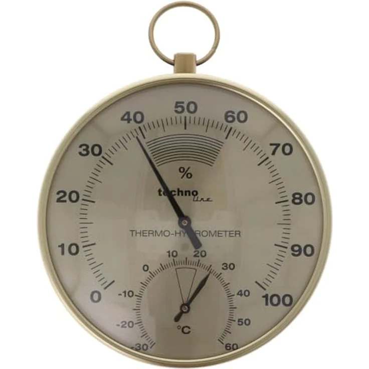 Technoline Thermometer / Hygrometer WA3055 messing – Bild 3