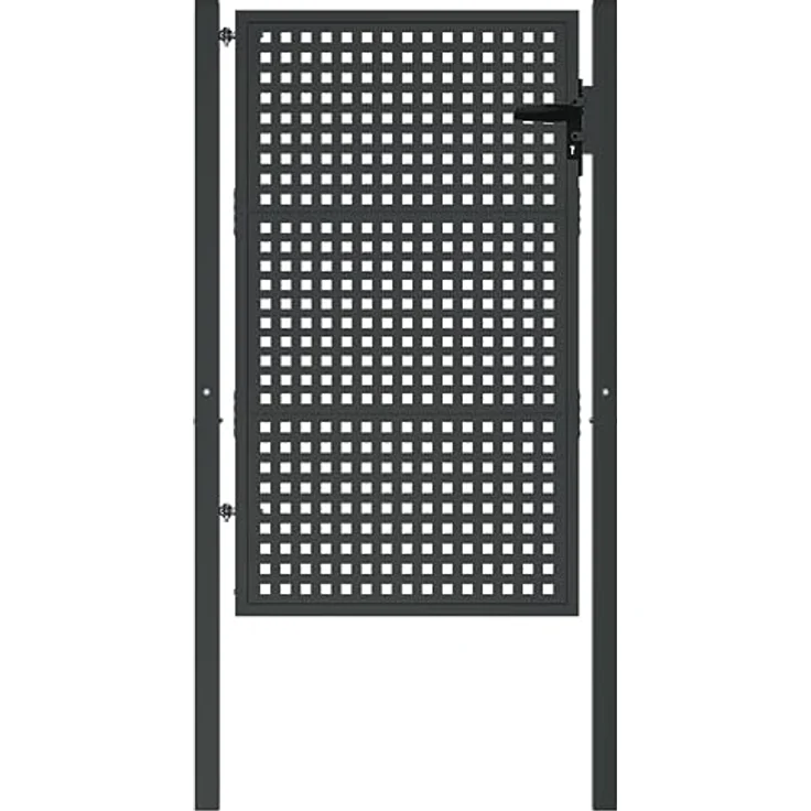 vidaXL Gartentor Gartentor Anthrazit 105x175 cm Stahl Abschließbar Zauntor – Bild 3