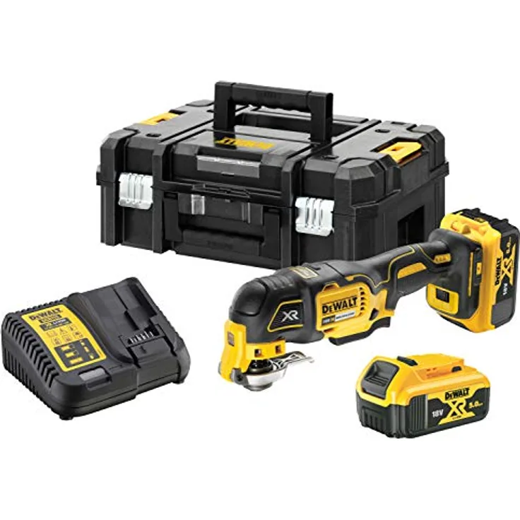 STANLEY BLACK DECKER - DEWALT Dewalt DCS356P2-QW Multi-herramienta Oscilante sin escobillas XR 18V LI-ION 5Ah, 90 W, 18 V, Gelb, kabellos