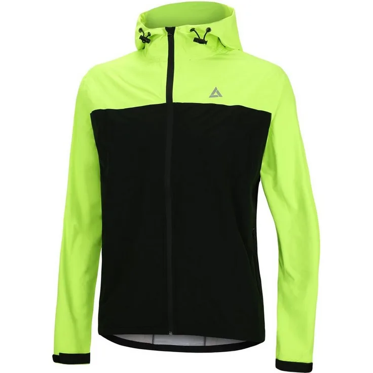 Airtracks Fahrradjacke Herren Fahrradjacke Regenjacke Pro Line mit Kapuze (Fahrrad Regenjacke Wind & Wasserdicht) Wassersäule: 10.000 mm leicht & atmungsaktiv » S M L Xl XXL XXXL «