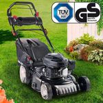 Brast Benzin Rasenmäher 18170 Speed mit Antrieb 3,5kW(4,76PS) 46cm Schnittbreite 4 Takt OHV Motor 30-80mm Schnitthöhe 60L Fangkorb Stahlgehäuse