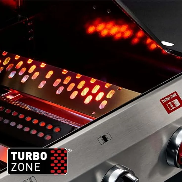 Enders® Gasgrill Chicago Next 3 R Turbo, 3-Edelstahlbrenner, doppelwandige Garhaube, 2 abklappbare Seitenablagen, integriertes Thermometer, 10,6 kW Switch Grid™, 800° Grad Turbo Zone™ #89346 - Preisvergleich – Bild 4