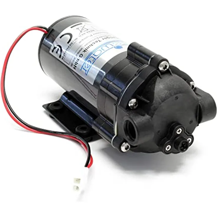 Naturewater Druckerhöhungspumpe 400 GPD, Booster Pumpe mit 96 W, Eingangsdruck 2 bar und Ausgangsdruck 5 bar für Umkehrosmoseanlagen
