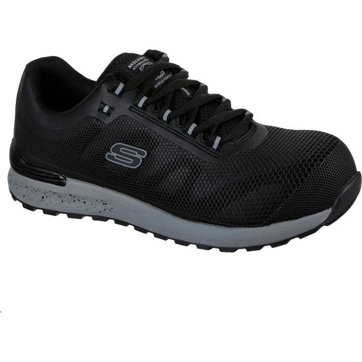 Skechers BULKLIN - BRAGOO Sicherheitsschuh S1 P ESD, durchtrittsicher, bequem und elektrisch ableitend, schwarz – Bild 1