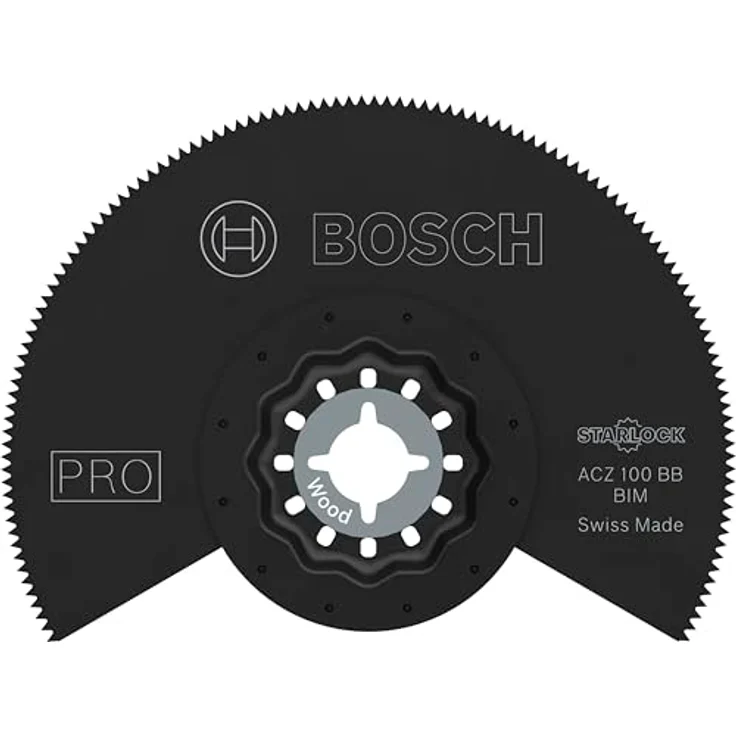 Bosch 1x PRO Multi Material ACZ 100 BB Blatt für Multifunktionswerkzeuge, für Kompaktlaminat-Vinyl, PVC, Holz mit Nägeln, Ø 100 mm, Professional Zubehör Multifunktionswerkzeug – Bild 1