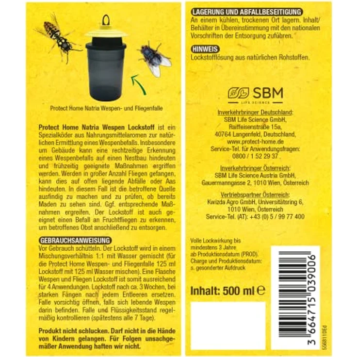 Protect Home Fliegen- und Wespenköder 500 ml – Bild 3