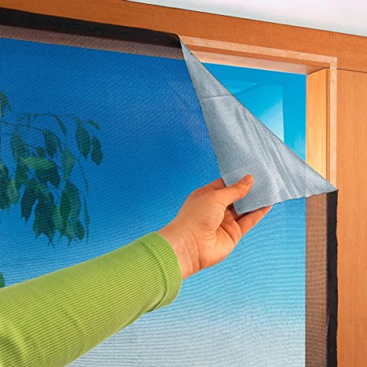 Sonnenschutz Fliegengitter für Fenster 130x150cm anthrazit-silber 100240105-CU – Bild 2