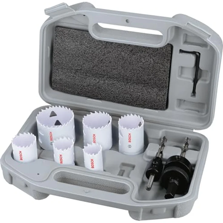 Bosch 9x Gewindelochsägen-Set für Multimaterial, Ø 24-52 mm, für Stahl und Trockenbauwände, Professional Zubehör – Bild 1