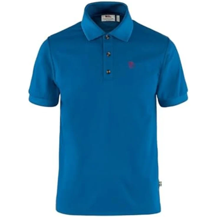Fjällräven Herren Crowley Pique T-Shirt, schnelltrocknendes Poloshirt, marineblau – Bild 4