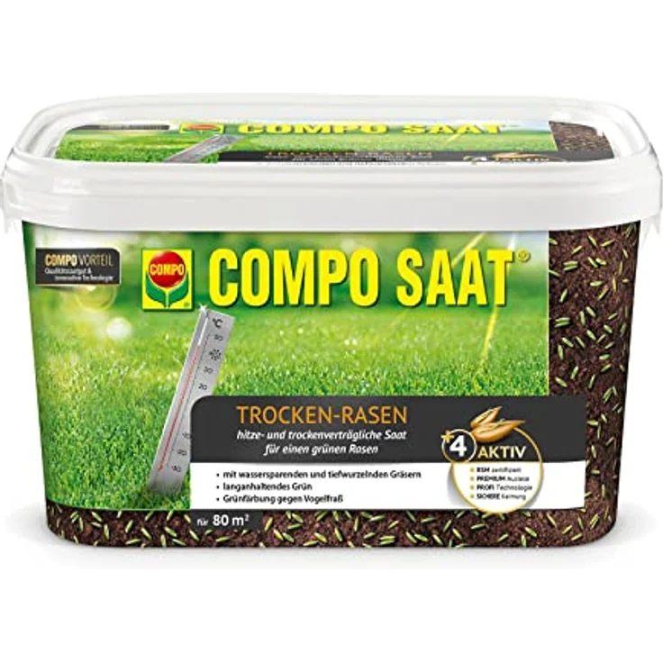 COMPO SAAT Trocken-Rasen, 2 kg für 80 qm – Bild 2