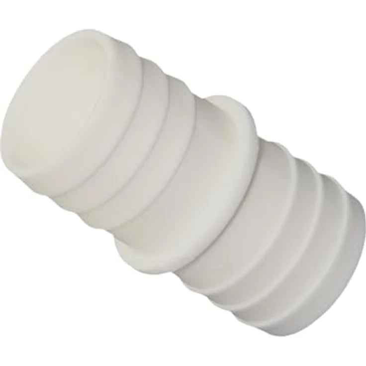 HAF 4x Schlauchverbinder 32mm x 32mm, Schlauchtülle x Schlauchtülle, inklusive 8 Edelstahlschellen, temperaturbeständig und UV-beständig, weiß – Bild 4