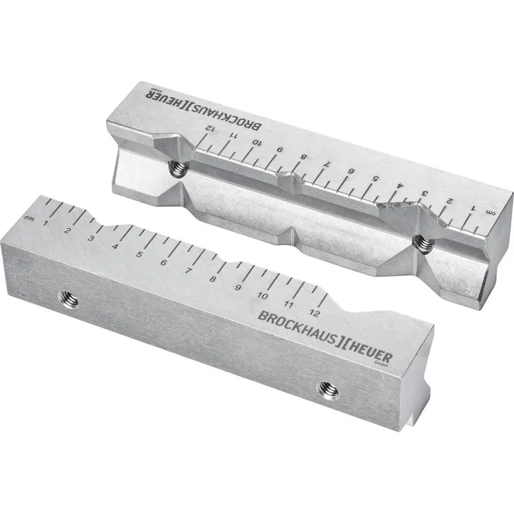 Brockhaus Heuer AP Schraubstockbacken 116121, Aluminium mit Prisma, Backenbreite 120mm