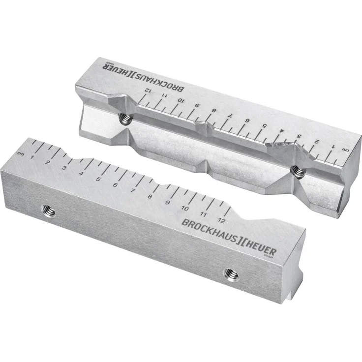Brockhaus Heuer AP Schraubstockbacken 116121, Aluminium mit Prisma, Backenbreite 120mm