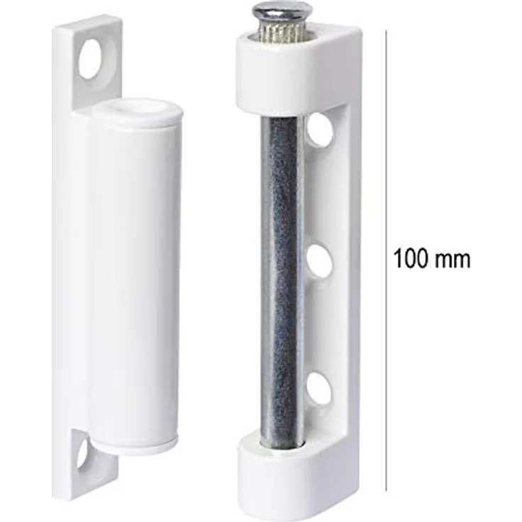 SILISTO Fenster & Tür-Scharniere 100mm, weiß RAL9016, 3er Pack, bis 40kg belastbar, wetterfest und robust, für Außen & Innen – Bild 2
