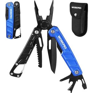 Bild für WORKPRO Multifunktionszange 11-in-1 Faltbar Multitool Edelstahl mit Karabiner
