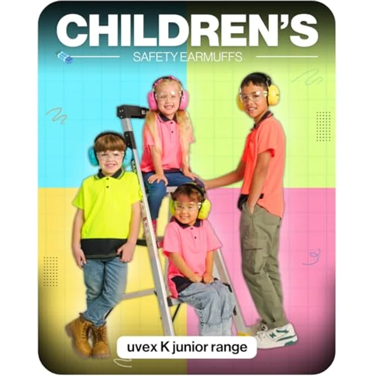 Uvex Kinder Gehörschützer 29dB | Kompakter, Faltbarer und Verstellbarer Kapselgehörschutz | Verstellbarer Ohrschützer | Gewicht: 160g | Farbe: Blau – Bild 10