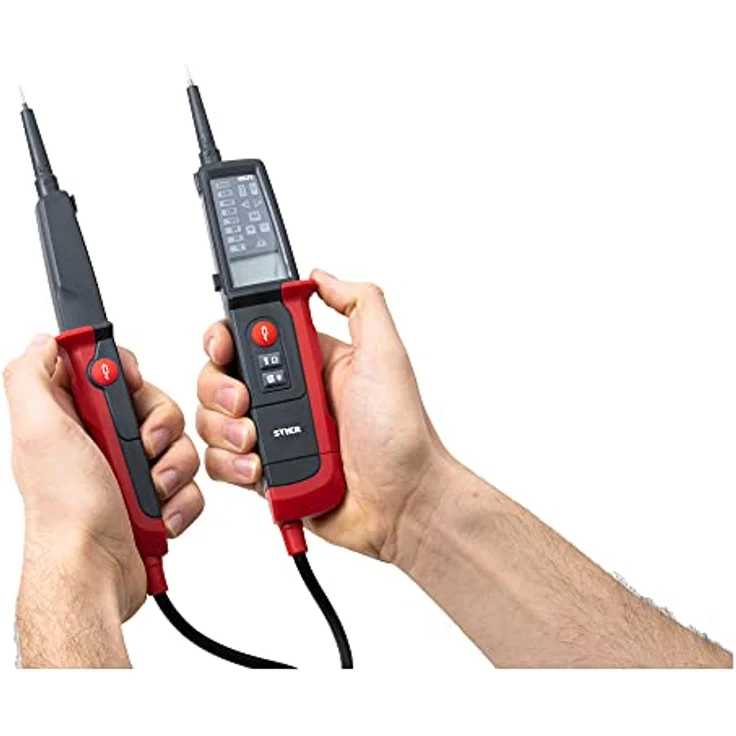 STIER Profi Spannungs- und Durchgangsprüfer, 6V-1000V AC/DC, 2-polig, CAT III 1000V CAT IV 600V, mit 19mm Sonden-TIP-Abstand und HOLD-Funktion – Bild 4