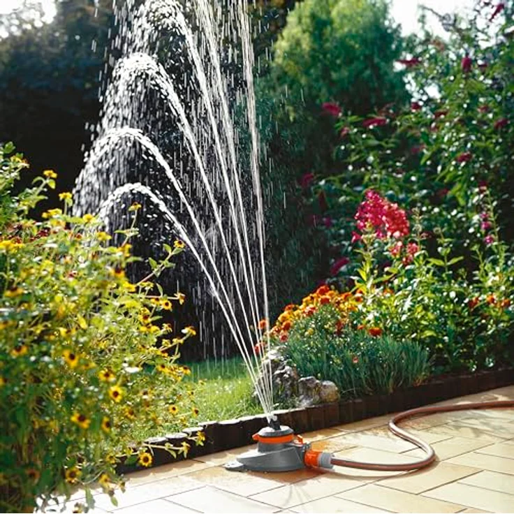 GARDENA Comfort Teil- und Vollkreisregner Tango: Kreisregner 2 in 1: Teil- und Volkreisregner, Wassermenge und Wurfweite regulierbar, für Flächen bis ma. 310 m², ma. Sprengbereich 20 m (2065-20) – Bild 2