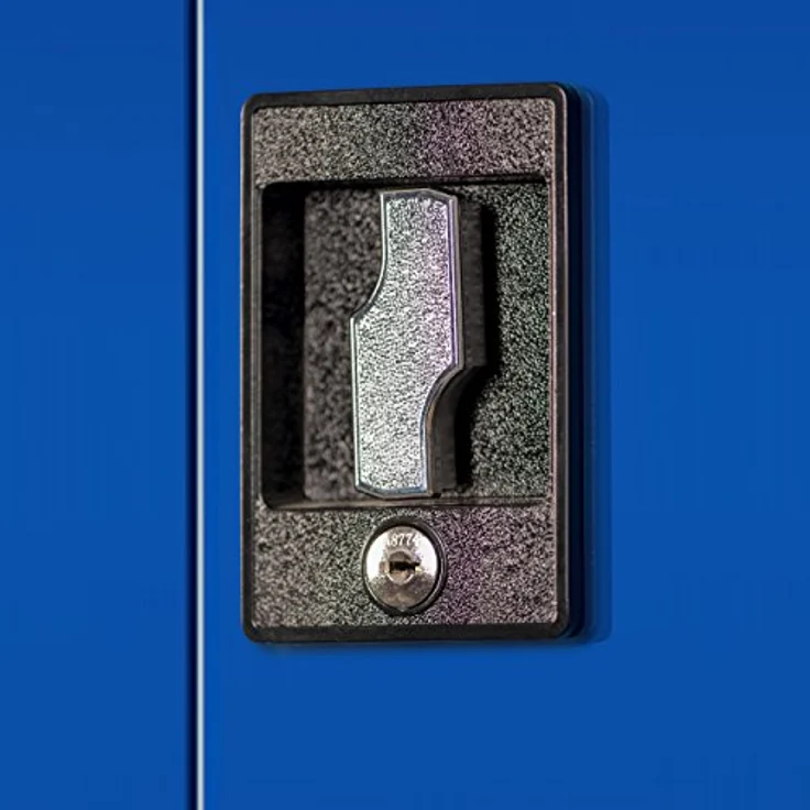 Jan Nowak Werkzeugschrank Bruno, Metall mit 5 Regalböden, 185 cm hoch, blau – Bild 6