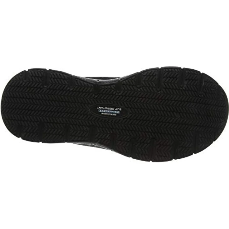 Skechers FlexAdantage SR schwarz Arbeitsschuh, sportlicher Sneaker mit Memory Foam Innensohle – Bild 4