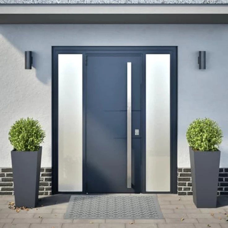 vidaXL Pflanzkübel 2 STK. Anthrazit 35x35x75 cm Stahl, robust und langlebig mit viel Platz – Bild 3