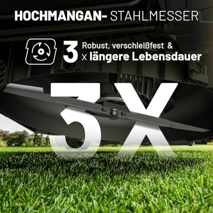 Litheli U20 Akku-Rasenmäher, 20 V, 4 Ah, Schnittbreite 33 cm, bürstenloser Motor, 5 Schnitthöhen, USB-C Akku-Powerbank – Bild 7