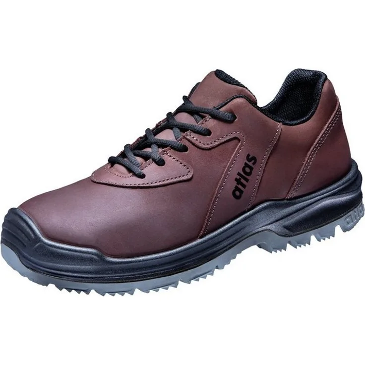 Atlas Schuhe XR 485 XP ESD S3 Arbeitsschuh, braun, mit metallfreier Durchtritthemmung und Aluminiumkappe, 3D-Dämpfungssystem, Grobstollenprofil