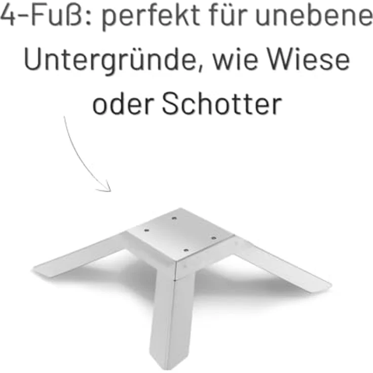 Thüros T3 Säulengrill (TKE4F42) Holzkohlegrill, für 4-5 Personen, Grillfläche 42 x 42 cm – Bild 5